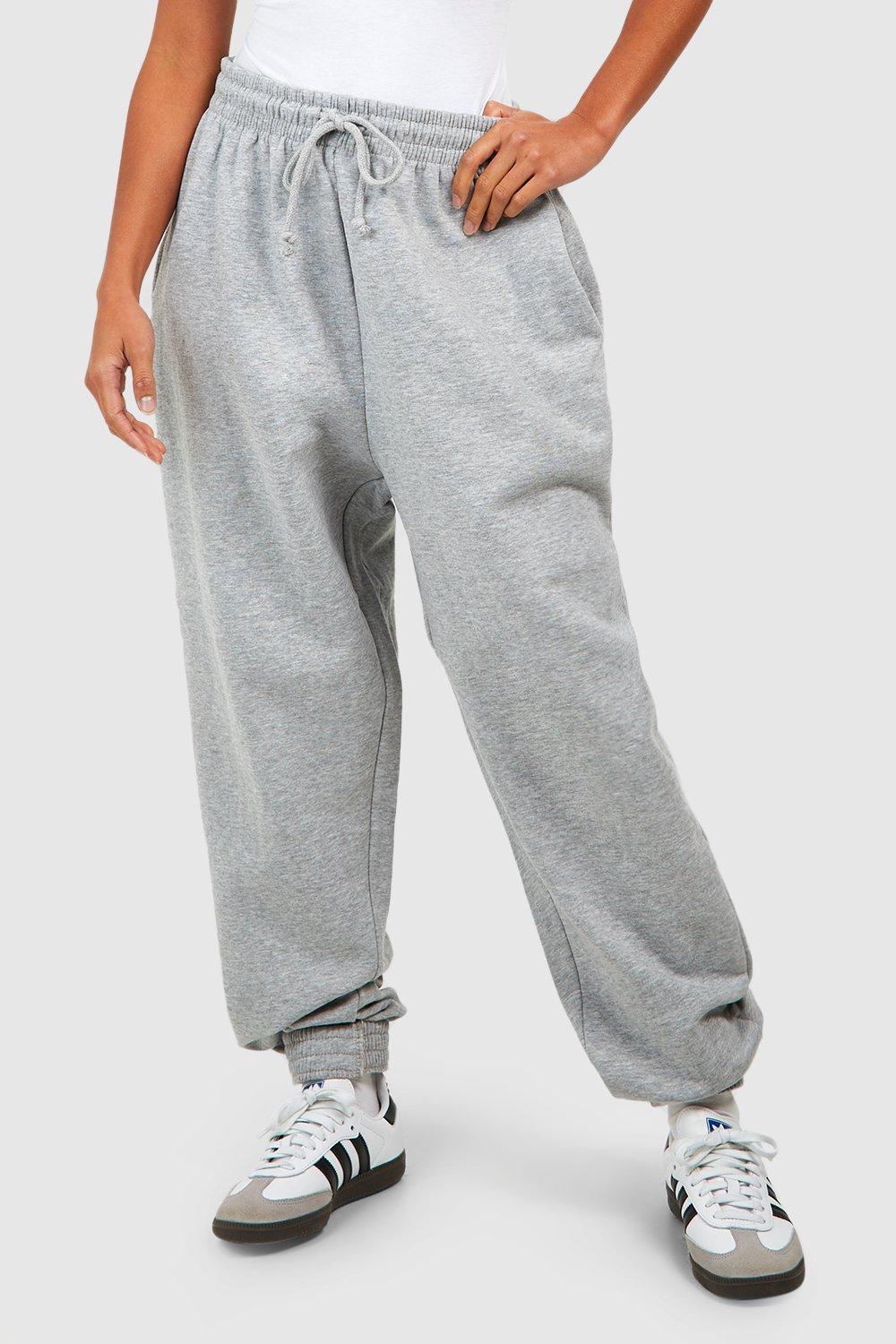 Women's petite sweatpants discount with elastic ankles